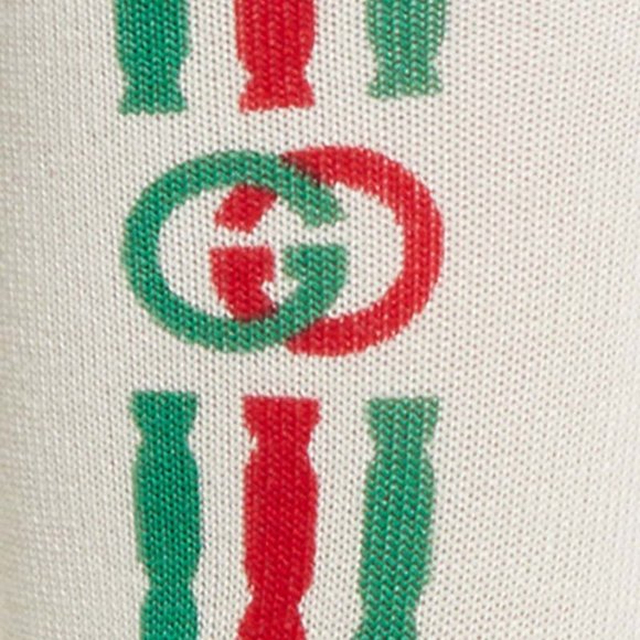 Gucci Mini Trilly Tennis Socks in White - Picture 2 of 2